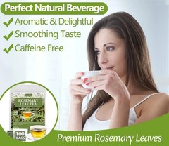 ULTHMOK Rosemary Tea Bags 100 Count Pure Natural Caffeine Free Herbal Tea