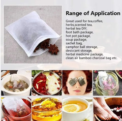 400-100 Disposable Tea Bag Empty Drawstring Filter Paper for Loose Leaf Tea US