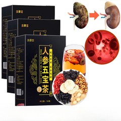 Ginseng Six Treasure Tea, Kidney Support Formula, Chinese Herbal Tea – 30 Bags