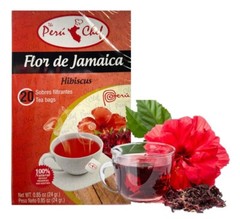 Peru Hibiscus Tea/Sorrel Te Flor de Jamaica Natural Antioxidant (40Tea Bags)