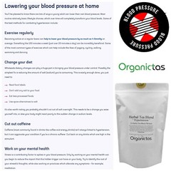 Organic Tea for High Blood Pressure – 24 Herbs Blend to lower BP naturally 100g