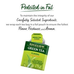 Decaf Green Tea Bags – Classic Flavor, 120 Total Bags, Pack of 6, Caffeine-Free
