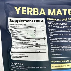 2X Yerba Mate Instant Tea Powder, Super Yerba MateTea Natural Energy & Gut H…