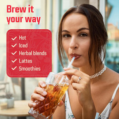 Red Rooibos Tea Bags USDA Certified South African Organic Herbal Tea, Naturally