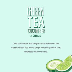 Green Tea with Cucumber and Citrus – Big Can, 22 Fl Oz (Pack of 12)