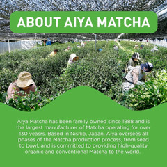 Aiya Certified Organic Culinary Grade Matcha Green Tea Powder, 100 g, LOT OF 2
