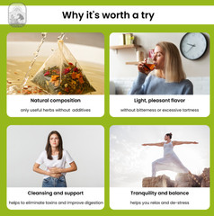 Relaxing Yoga Herbal Tea Chicory Gardenia Caffeine-Free Kidney Support
