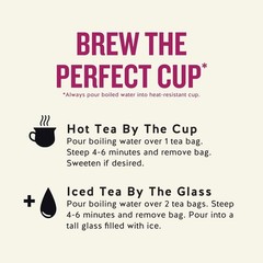 Delicious Raspberry Zinger Herbal Tea – 20 Tea Bags, Naturally Caffeine Free