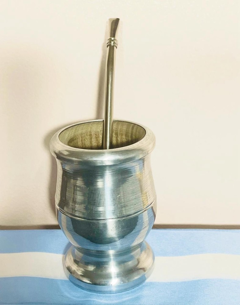 Mate cup yerba argentino (Palo Santo) + bombilla straw