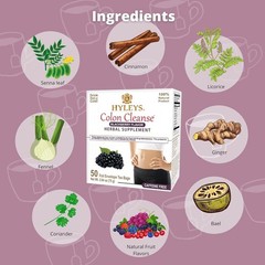 Hyleys Colon Cleanse Tea Blackberry Flavor – 50 Tea Bags (1 Pack)
