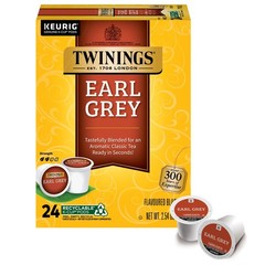 Twinings Earl Grey Black Tea K-Cup Pods for 24 Count (Pack of 1), Multi