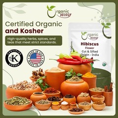 Dried Hibiscus Flower Cut & Sifted (Hibiscus rosa-sinensis) | Herbal Tea – Or…