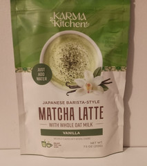 Karma Kitchen Japanese Barista-Style Vanilla Matcha Latte w/ Whole Oat Milk