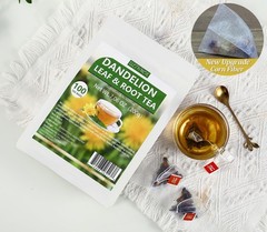 Dandelion Tea 100-Leaf & Root Herbal Tea Bags for Liver & Kidney Health Detox