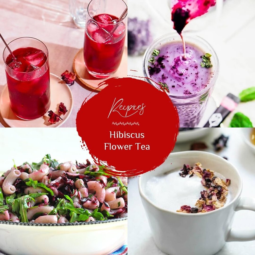 Dried Hibiscus Flowers Cut & Sifted, Flor de Jamaica, Hibiscus Tea Jamaica 200g