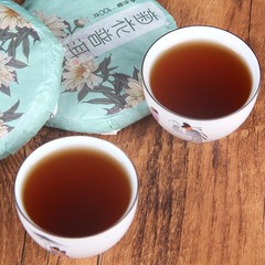 100g Pu’er Tea Chrysanthemum Tea Cake Ripe Chrysanthemum Pu’er Tea Cake