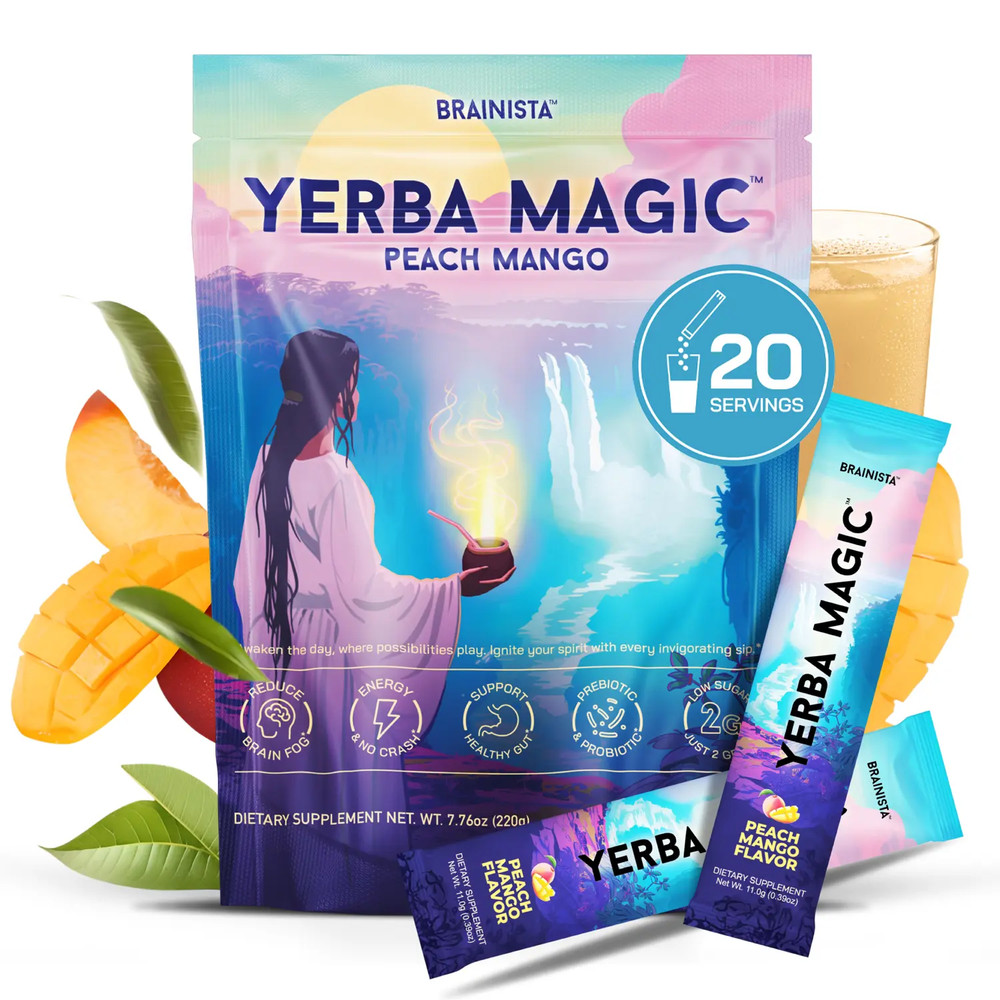 Yerba Magic Instant Tea – Boost Energy & Focus – Assorted Flavors, 30ct