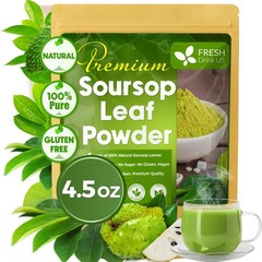 100% Pure Soursop Leaf Powder 4.5oz – Natural Graviola for Tea, Baking, Vegan, N