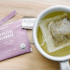 Caffeine-Free Herbal Tea Bags – Allegro Organic Peaceful Slumber, 20 Count