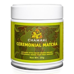 Chamaki Ceremonial Matcha Powder-First Harvest Japanese Style Organic 30g