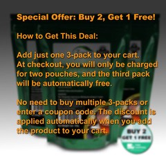 Moringa Peppermint Tea Bags 3-Pack (90) Caffeine-Free With Organic Moringa Leaf