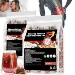 Ginseng Five Treasure Tea – Kidney Support, Red Date Herbal Blend 30-150 bags