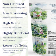 TODICAMP USDA Organic Silver Needle Tea – 16 Ounces of Premium Silver Needle Tea