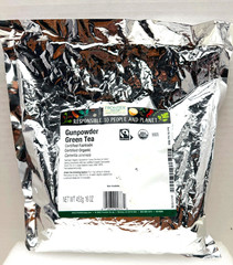 16oz Organic Gunpowder Green Loose Herb Caffeinated Tea leaves Fair trade Bulk