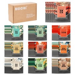 BEI CAI Tea Bags Sampler Assortment Box 50 Count 10 Different FlavorsPerfect …