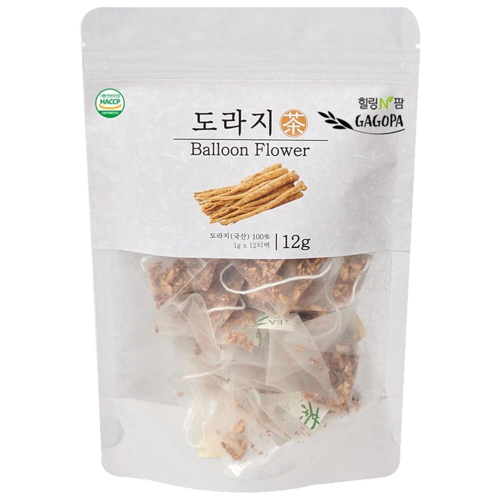 [GAGOPA] 100% Pure Bellflower Root Herbal Tea 1g x 12 Teabags (5-Pack, 60ea)