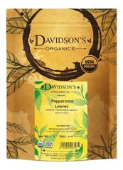 Davidson’s Tea Bulk, Organic Peppermint Leaves, 16-Ounce Bag