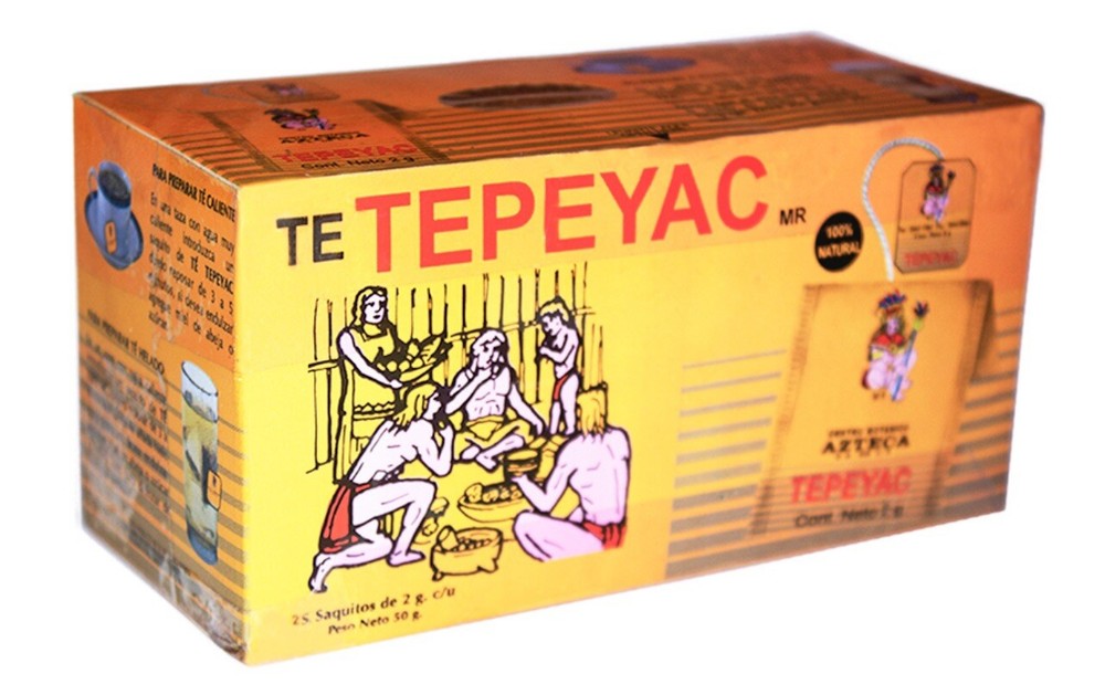 Te Tepeyac Azteca 25 tea bags cuachalalate con cancerina y menta