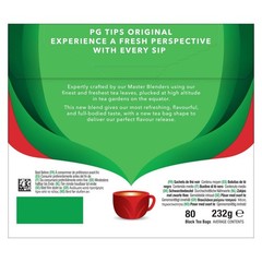 PG Tips Premium Black Tea, Pyramid Bags, 80 ct