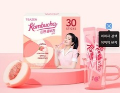 Teazen Kombucha Peach 5g x 30 Sticks | Korean Kombucha Drink Powder | K-FOOD
