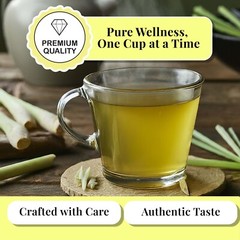 75 Lemongrass Tea Bags, All Natural Relaxing lemongrass Herbal Tea, Diuretic Tea
