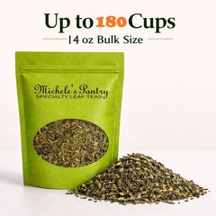 Michele’s Pantry Raspberry Pomegranate Bulk Green Tea-16 oz. Loose Leaf Tea