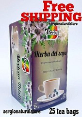 Te Hierba del Sapo Therbal Mexican Thistle Tea 25 Bags 0.03 oz Made In Mexico