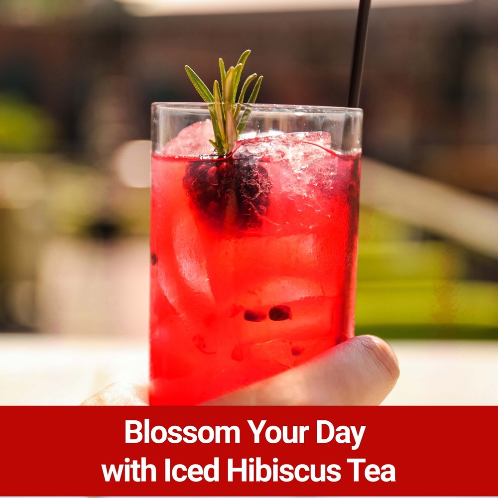 Dried Hibiscus Flower Tea,Hibiscus Tea Blend for Iced Tea,Agua de Jamaica 75bags