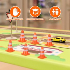 road cones mini Miniature Traffic Toys Construction Toys Model