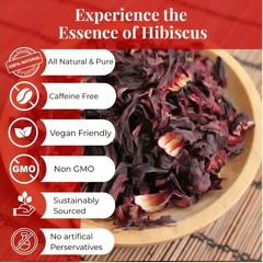 1/2Lb 100% Premium Dried Hibiscus Flowers/ 1/2Lb 100% calidad Flor Jamaica Seca