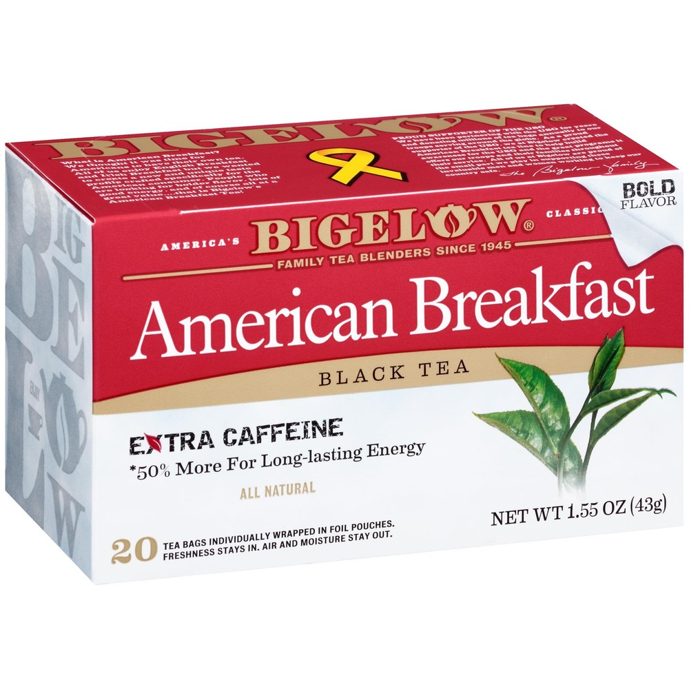 Bigelow Tea American Breakfast Black Bags, 20 Count (Pack of 6)