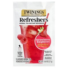 Refreshers, Herbal Tea Instant Beverage, Strawberry Raspberry, Caffeine Free, 5