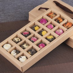 Yunnan Raw Pu’er Scented Tea 120g (18pcs) Handmade Dragon Ball Flowers Gift Box