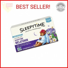 Celestial Seasonings Sleepytime Wellness Tea Plus Melatonin, Caffeine Free, 18 T