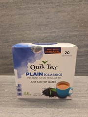 Quik Tea – PLAIN CLASSIC Instant Chai Tea Latte 20 servings / All Natural