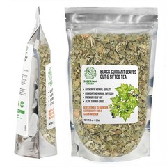 Black Currant Leaf Tea Loose Leaf Wild-Grown Ribes Nigrum Herbal Tea 3 oz