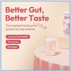 TEAZEN Kombucha Peach Tea 5g * 10ea final sale+ gift !