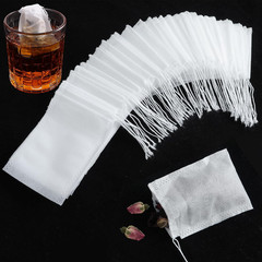 Disposable Tea Bags Bulk for Loose Leaf Tea Drawstring Empty Coffee Sachets Filt