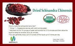 Premium Organic Dried Schisandra Berries – Bulk Herbs Schisandra Chinensis Tea