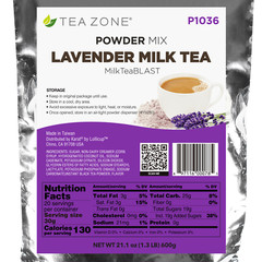 Tea Zone Lavender Milk Tea Powder/ Instant Powder for Milk Tea(1.32 lbs, P1036)